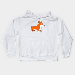 Cute Corgi Cartoon Kids Hoodie